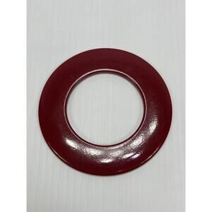 Vintage 60s Red Lucite‎ Plastics Untested Acrylic Bangle Bracelet